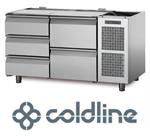 COLDLINE - MASTER - KØLEBORD MED 2 LÅGE